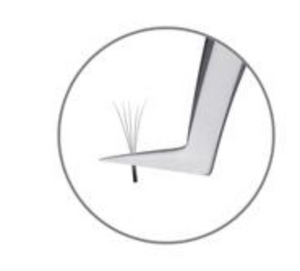 Vetus L shaped tweezer holding 4D pre made fan used in eyelashing process-Eyelash Extension Supplies Australia - The Lash Merchant - 0473 499 195